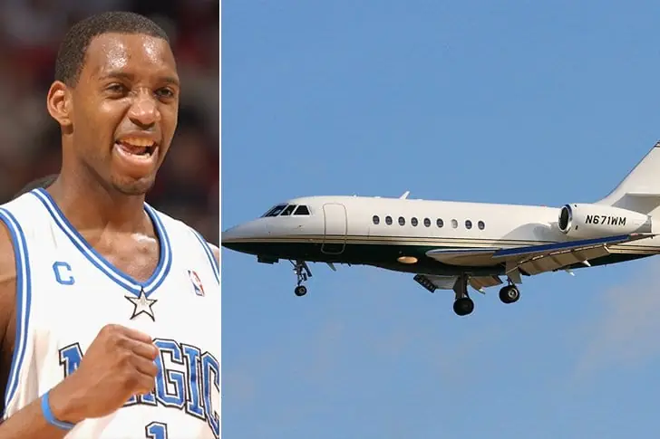 Tracy McGrady – Falcon 2000, estimé à $27 millions