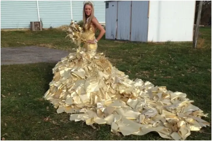 The Golden-Hued Dress
