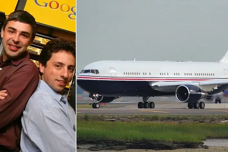 Larry Page & Sergey Brin – Boeing 767-200, estimé à $40 millions