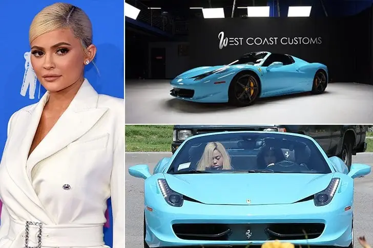 Kylie Jenner – Ferrari 458 Spider, Estimated $250K