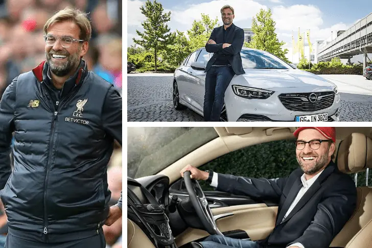 Jurgen Klopp – Opel Insignia, Estimated $47,500K