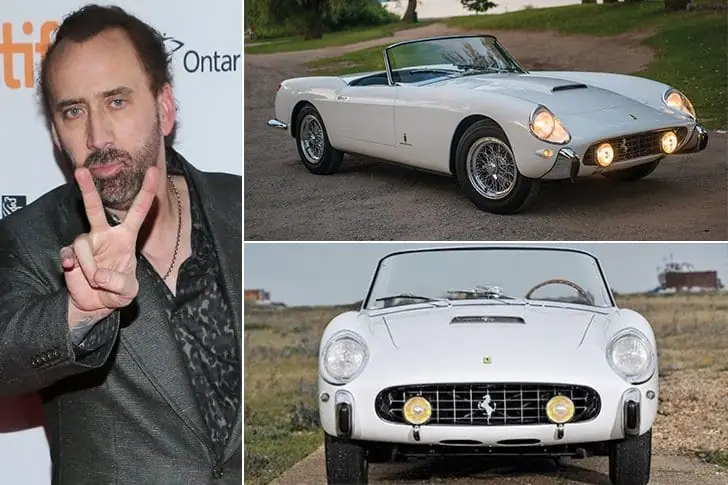 Nicolas Cage – 1958  Ferrari  250 GT Pininfarina, Estimated $3.6 Million
