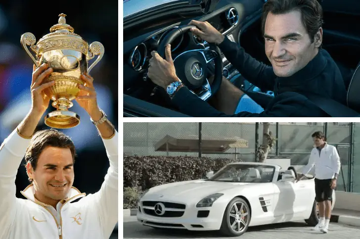 Roger Federer – Mercedes AMG SLS Roadster, Estimated $150K