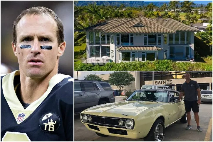 Drew Brees – Est. 120 Million