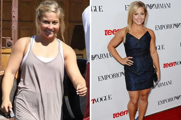 Shawn Johnson – Ejercitarse y una dieta más saludable / 11 kg