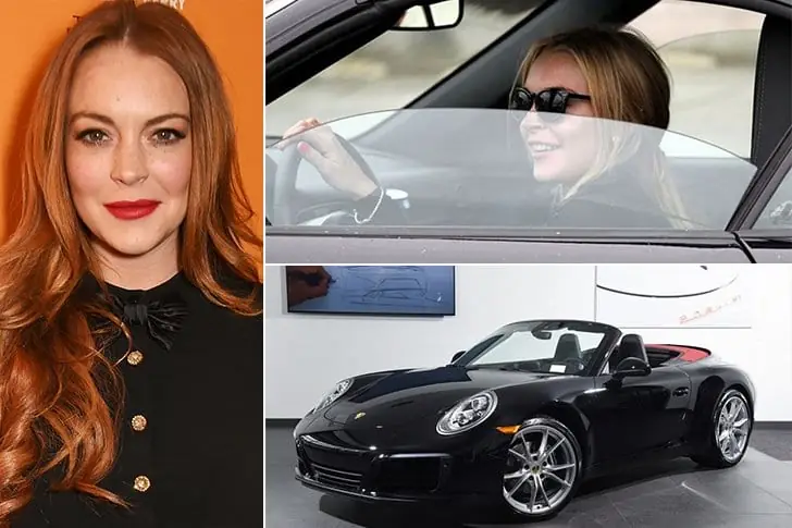 Lindsay Lohan – Porsche 911 Carrera Cabriolet, Estimated $120K