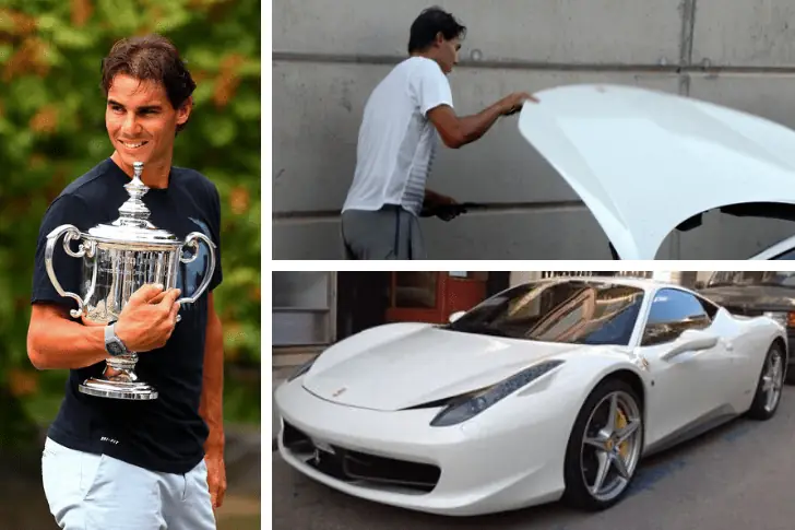 Rafael Nadal – Ferrari 458 Italia, Estimated $230K