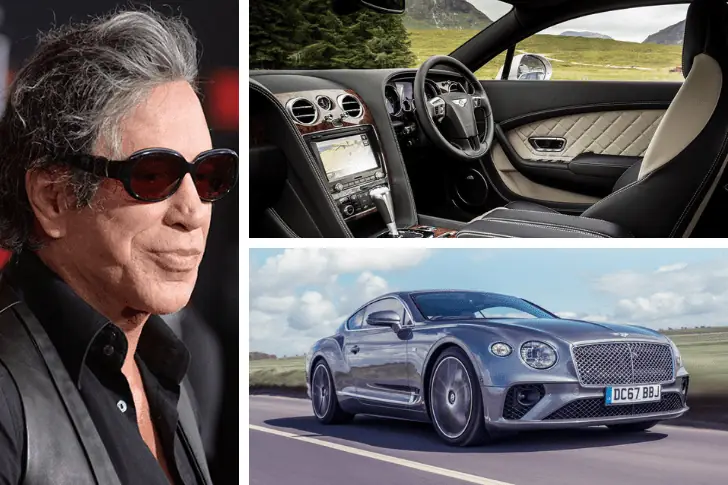 Mickey Rourke – Bentley Continental GT, Estimated At $165,000
