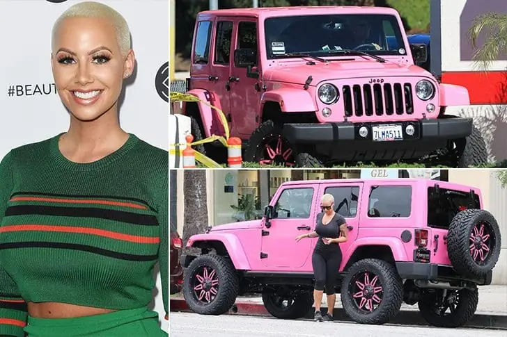 Amber Rose – Pink Jeep Wrangler Unlimited, Estimated $150K