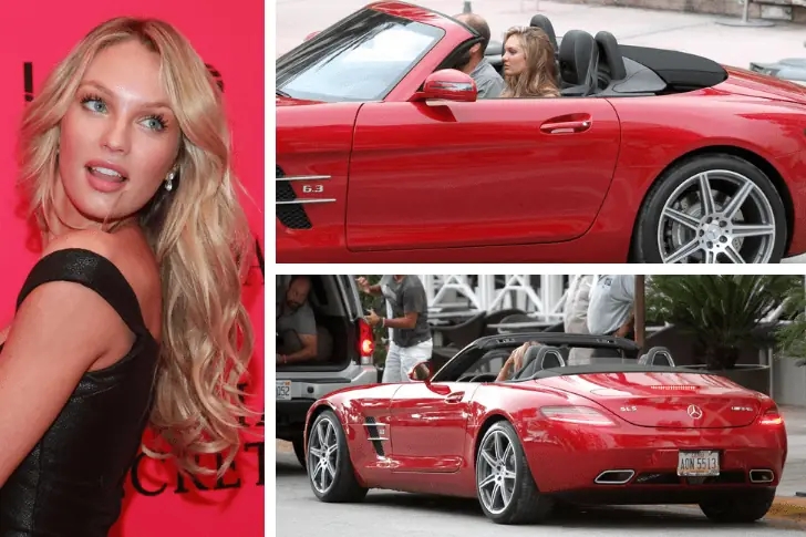 Candice Swanepoel – Mercedes-Benz SLS Convertible, Estimated $135K